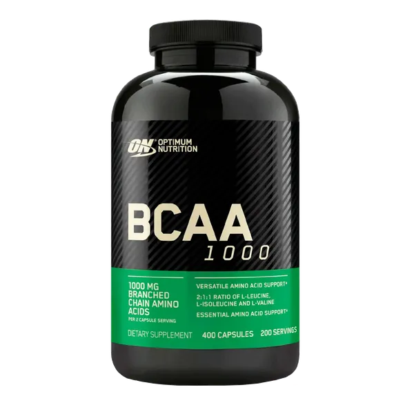 Suplemento de Aminoácido Optimum Nutrition BCAA 1000 400 Cápsulas